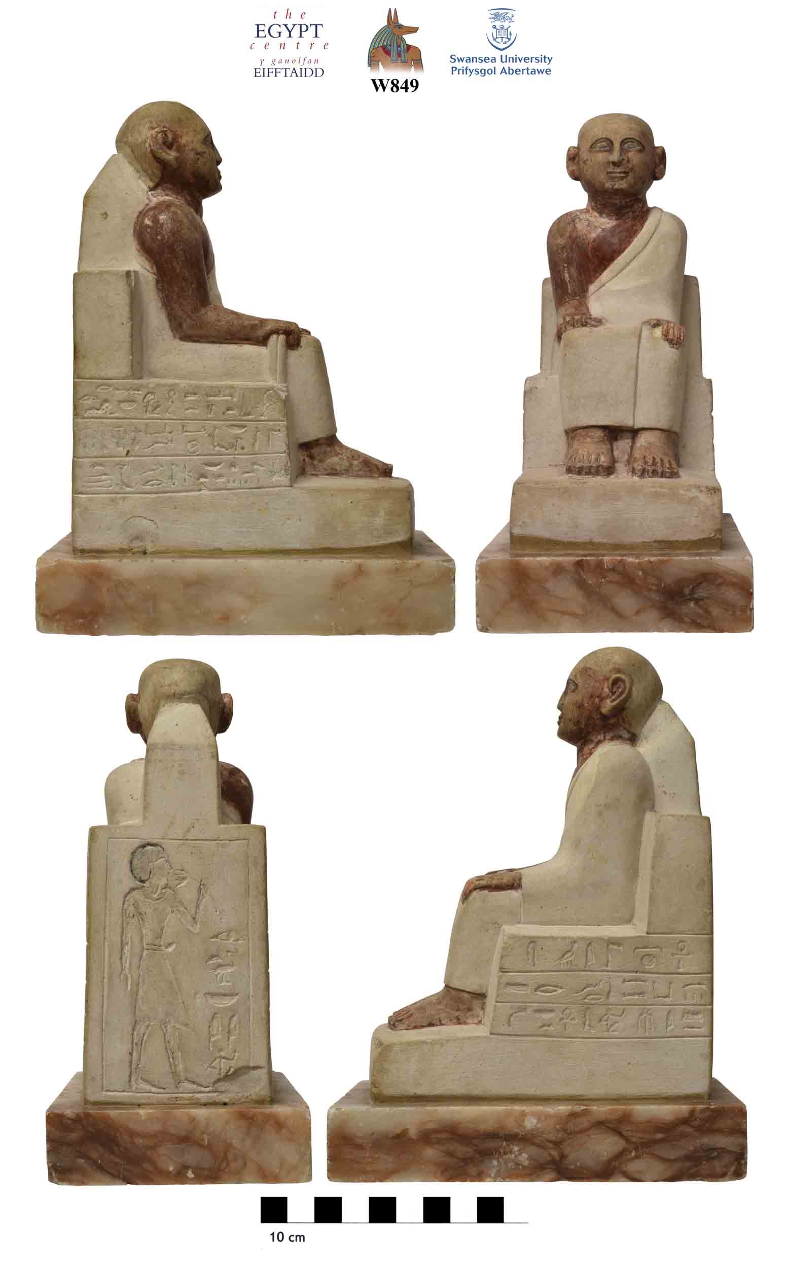 Image for: Statue of a seated man